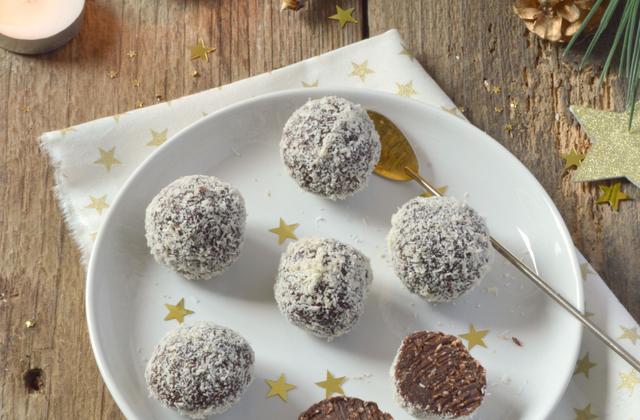 Truffes chocolat & noix de coco - Photo par Angélique Roussel pour Soy