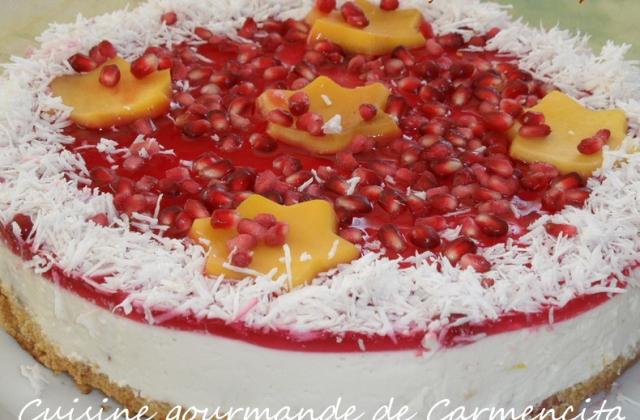 Gâteau inratable à la noix de coco et aux fruits exotiques - Photo par Carmen