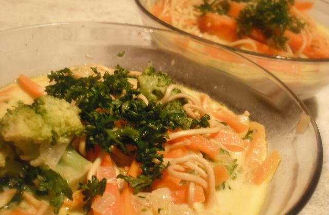 Soupe de légumes thaïe à ma façon - cassanJ