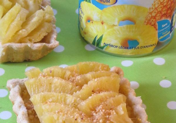 Tartelette à l'ananas et au pralin - Photo par eloala