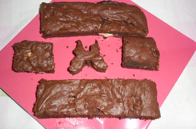 Brownies choco noisettes chocolat blanc - Photo par angelgwada