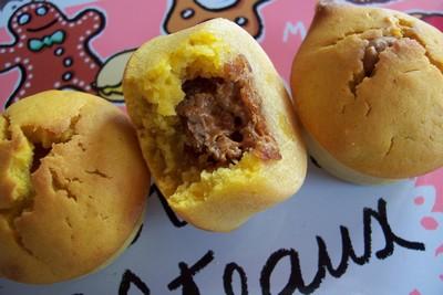 Mini-muffins au potiron et cœur fondant de speculoos - Photo par lainor