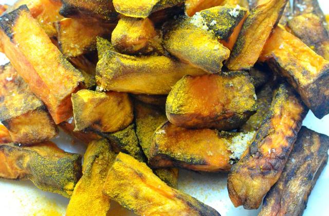 Frites de patates douces au curry façon Air-Fryer - Photo par Chef Damien