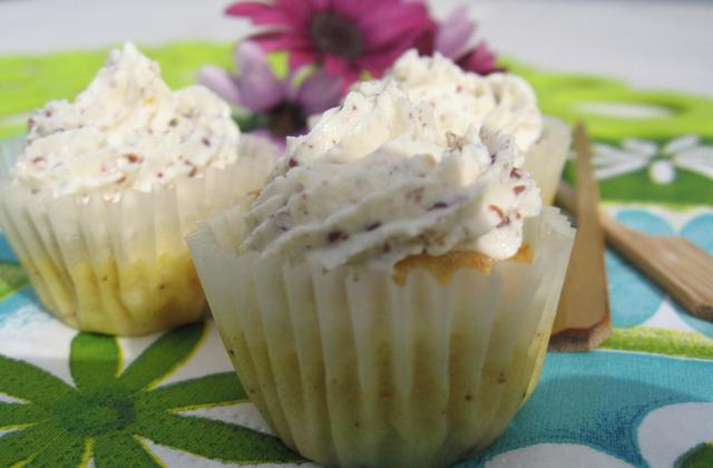 Mini cupcakes au surimi et à la moutarde à l'ancienne - Photo par La bonne soupe