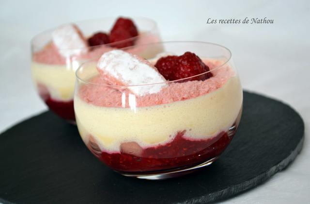 Tiramisu aux framboises et biscuits roses de Reims - Photo par Invité