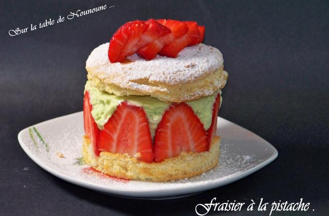 Fraisier à la pistache - Photo par Nounoune25