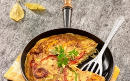 Tortilla épicée aux spaghettis et gruyère AOC - Photo par Gruyère AOP suisse