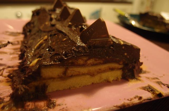 Bûche Vergeoise Noire rapide - Photo par petitemeuhencuisine
