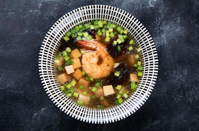 Soupe miso au tofu et champignons - Photo par 750g
