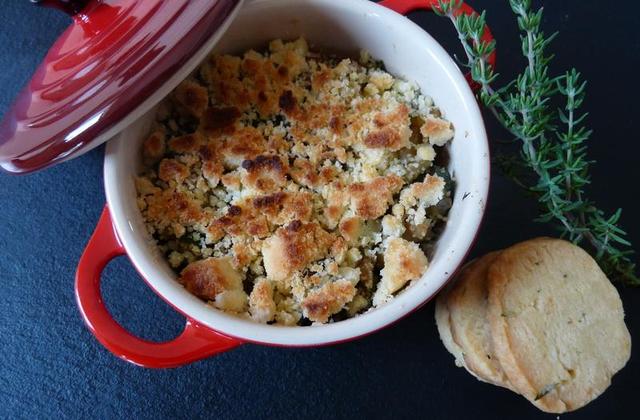 Crumble aux légumes du soleil et sablés au parmesan - Photo par marianWG