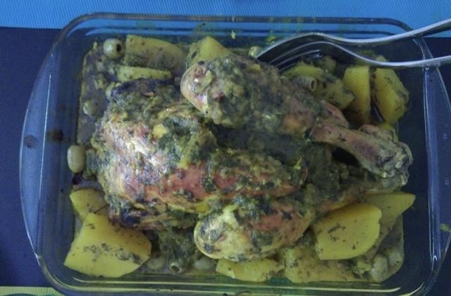 Poulet roti à la marocaine - Photo par Invité