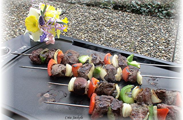 Brochettes de boeuf aux poivrons maison - Photo par lesjac