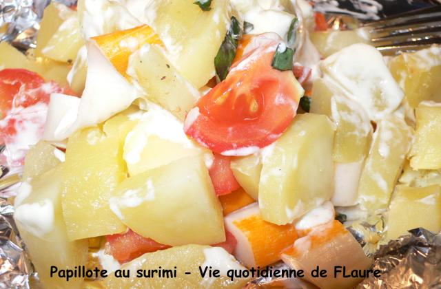 Papillote au surimi - Coraya