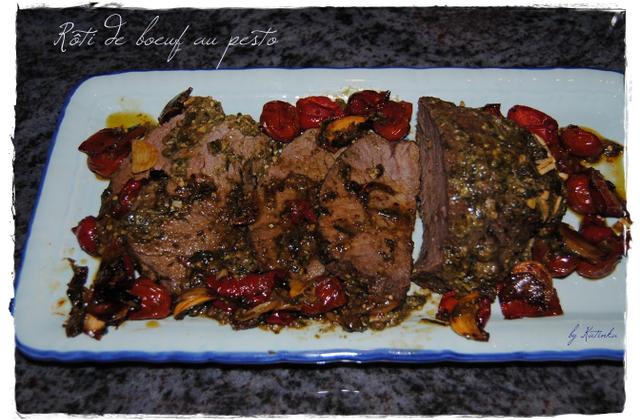 Rôti de boeuf au pesto - Photo par gaulti