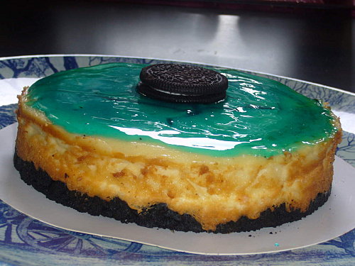 Cheesecake blue lagoon à l'Oréo - prouge
