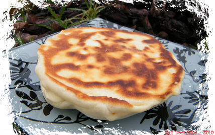 Naans fromage & viande des grisons - Photo par chouya