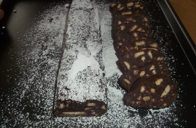 Saucisson au chocolat traditionnel - Photo par naty44190