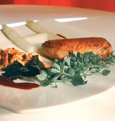 Canard fermier des Landes aux asperges des Landes version Rugby par Jean Coussau - Photo par 750g