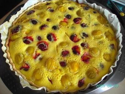 Tarte aux prunes et reines claudes - Photo par amelieleg