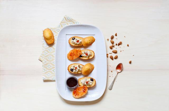 Madeleines à la crème d'amande et confiture - Photo par Netto