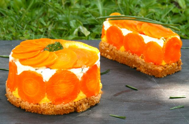 Cheesecake salé aux carottes - Photo par kakouech