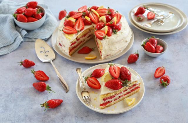 Gâteau aux fraises et citron - Photo par Silvia Santucci