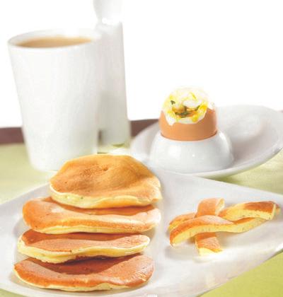 Blinis au comté, œufs à la coque maison - Photo par Comté