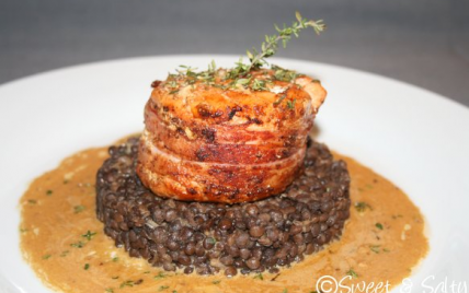 Tournedos de saumon sauce au vin blanc - Dan