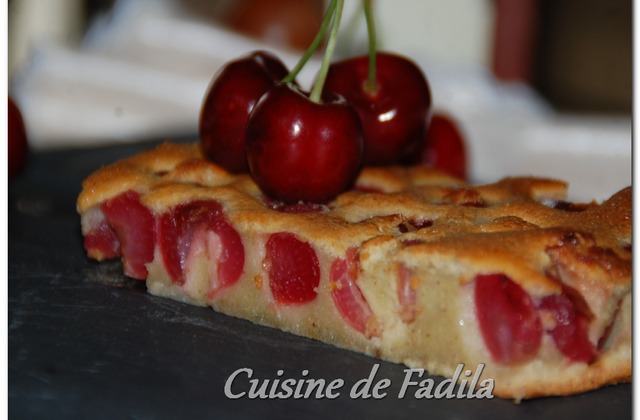 Clafoutis aux cerises et la pâte de pistache maison - Photo par FadilaB