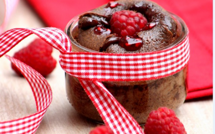 Fondant Chocolat cœœur de Framboise - Photo par St Mamet