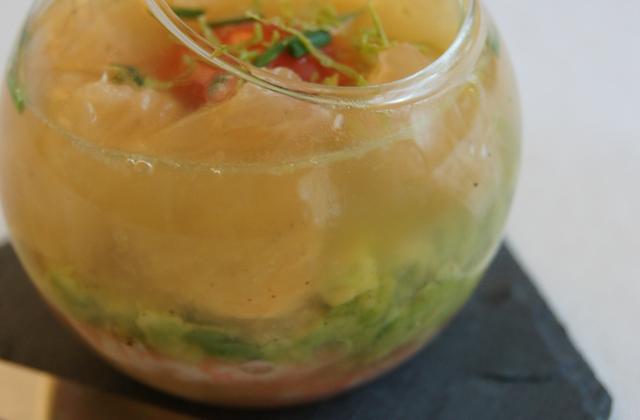 Gelée de crevettes acidulée - Photo par La cuisine de Sophie