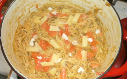 Spaghetti à la truite fumée - Photo par anonymW