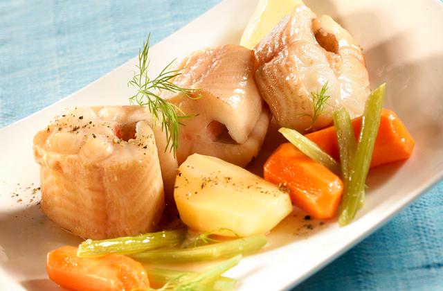 Saumonette et légumes au cidre - Photo par pavill1
