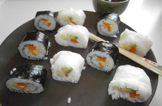 Makis originaux de légumes - delicesdunenovice