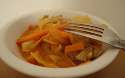 Curry de dinde au chou blanc - Photo par titegrenouye