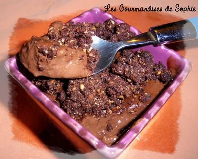 Verrines choco-crumble - Sophie21
