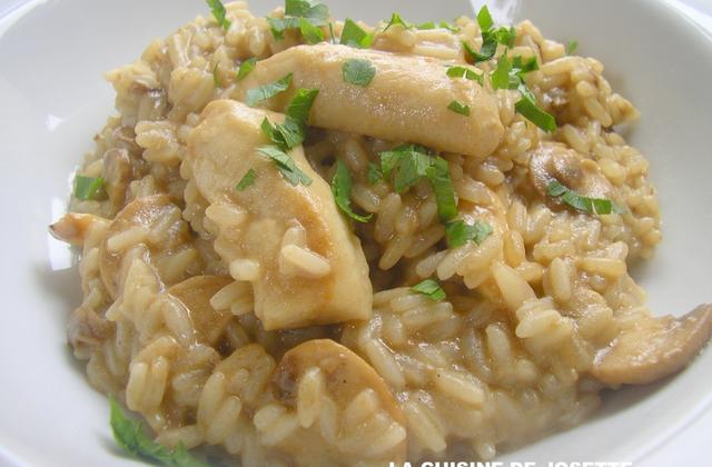 Risotto de poulet aux champignons - Photo par bijou