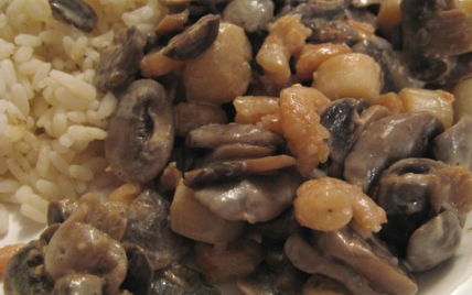 Poêlée de pétoncles aux champignons - Photo par alliot0