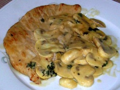 Escalope à la crème et au vinaigre balsamique - Photo par peterpu