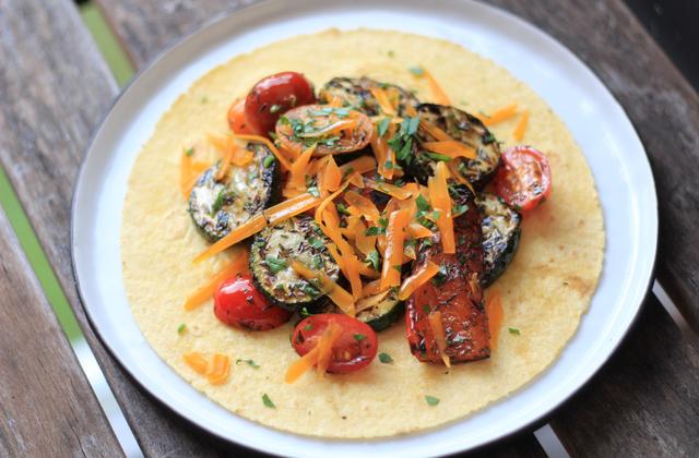 Faux Burritos de légumes grillés - Photo par 750g