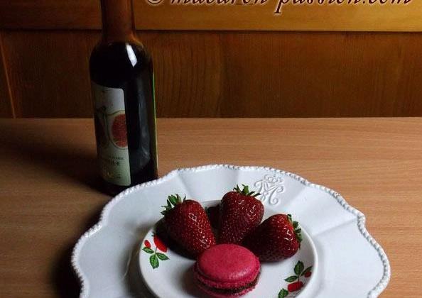 Macarons fraise balsamique - Photo par macaron-passion