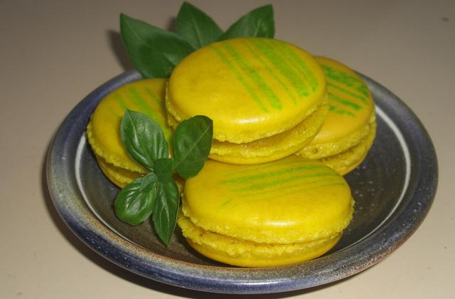 Macarons citron/basilic - Photo par lillouu