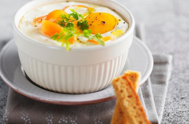 Oeufs cocottes au camembert Coeur de Lion - Photo par Quiveutdufromage.com