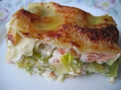 Lasagnes de saumon aux poireaux, sauce au mascarpone - Photo par christgOm