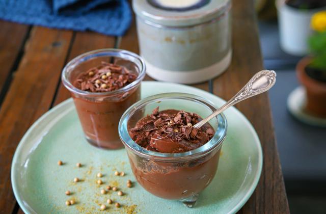 Crèmes dessert au chocolat et coriandre - Photo par Silvia Santucci