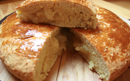 Jablecznik (gâteau à la compote de pomme) - Photo par Aux bons p'tits prat