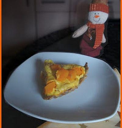 Quiche à la ricotta, potimarron et tofu épicé - Photo par kornce