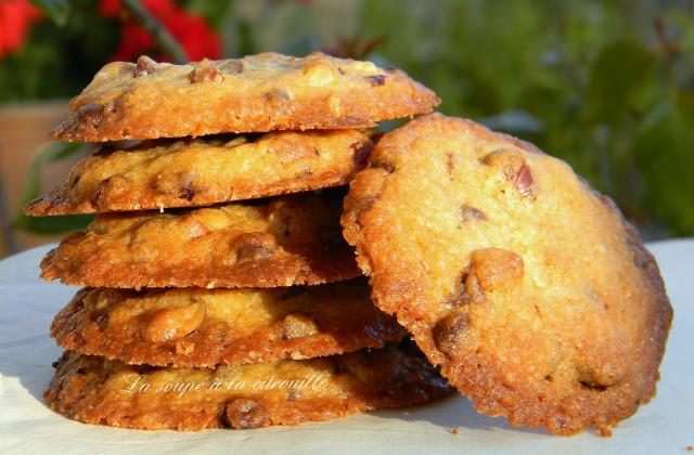 Cookies aux noisettes et chocolat - Photo par La soupe à la citrouille