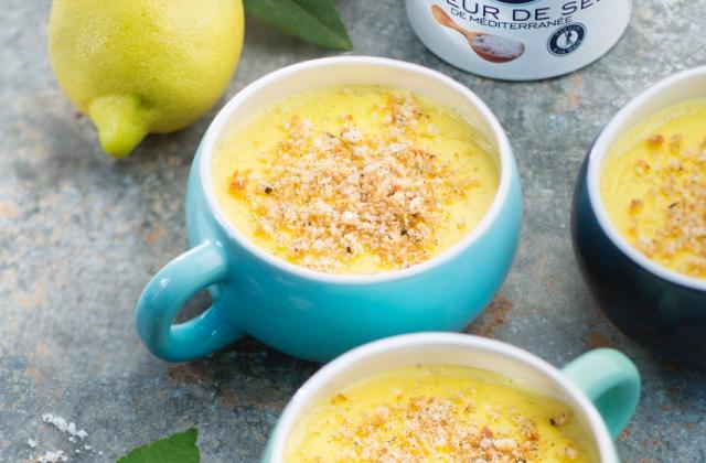 Crème citron vanille crumble sablé - Marie-Rose Dominguès