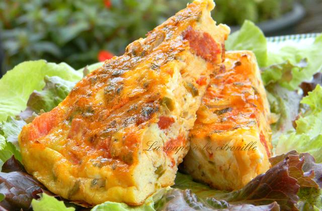 Tortilla à la grecque (omelette) - Photo par La soupe à la citrouille